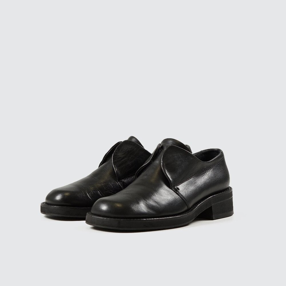 Kansai Yamamoto vintage fold-over leather shoes - Made in Japan - Size US 6.5